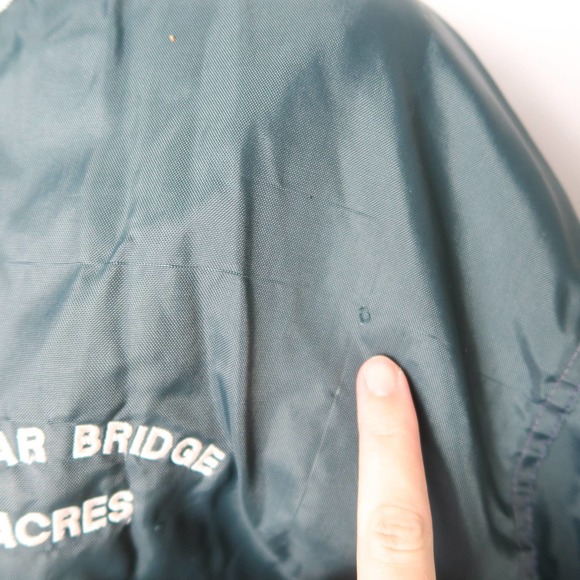 Vintage 80s West Wind dark green windbreaker varsity bomber jacket L - Picture 4 of 9